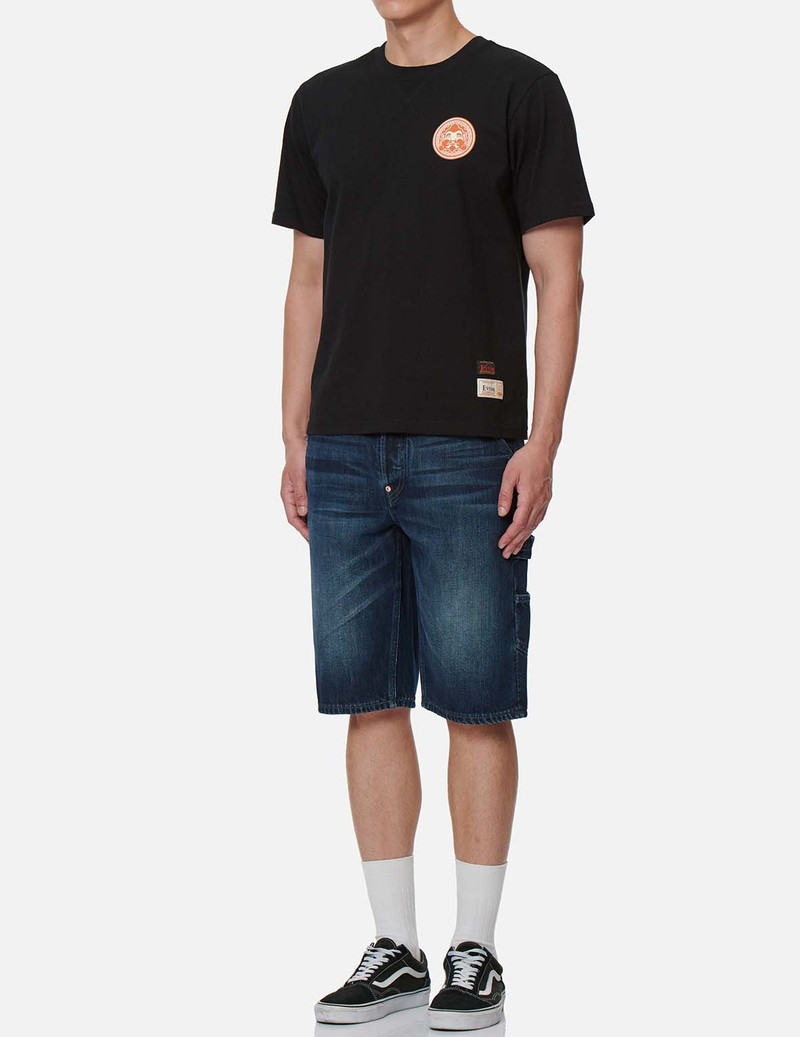 TWO-TONE SEAGULL DENIM SHORTS 6