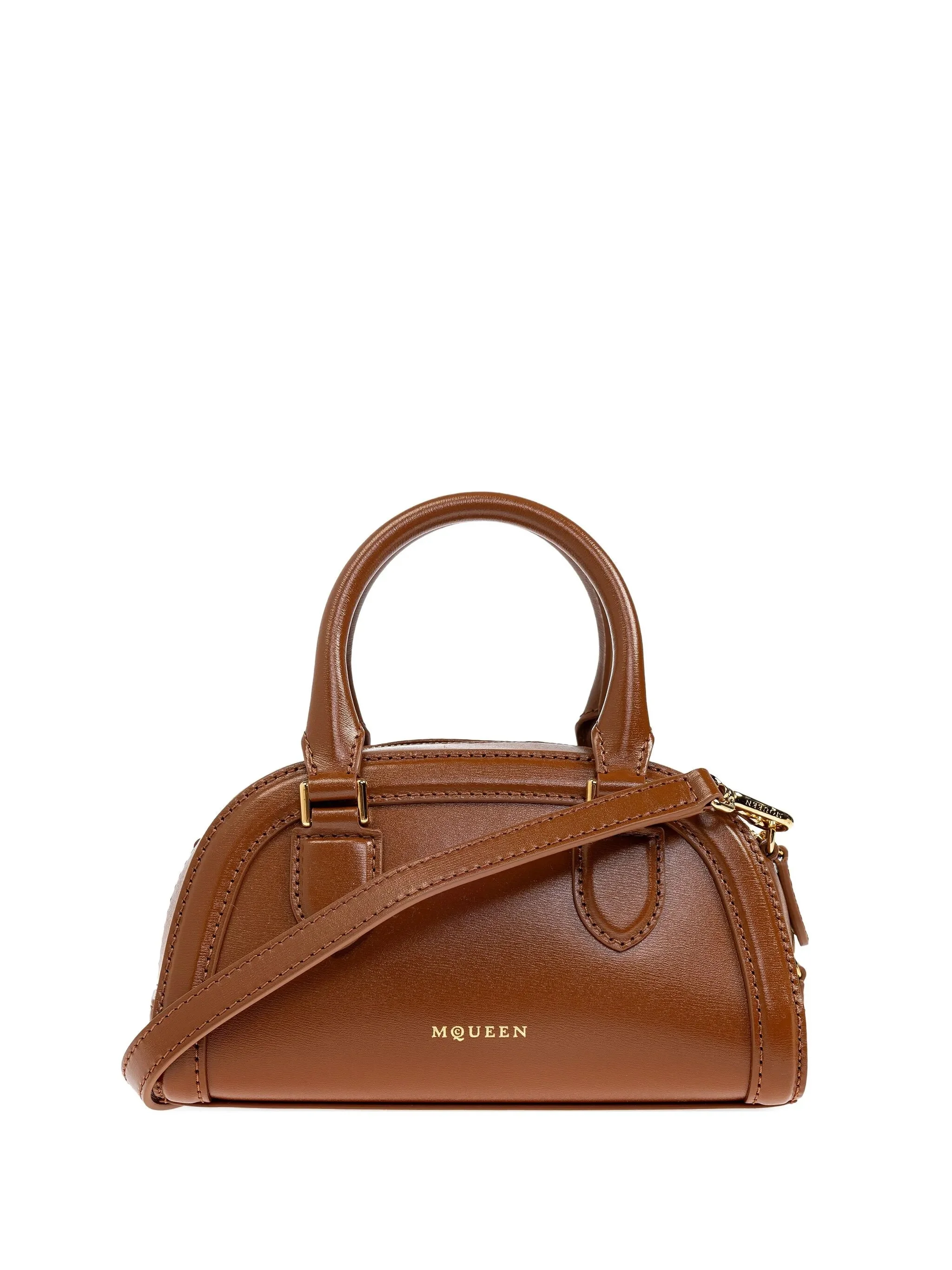Alexander Mcqueen Mini Structured Leather Tote Bag - 1
