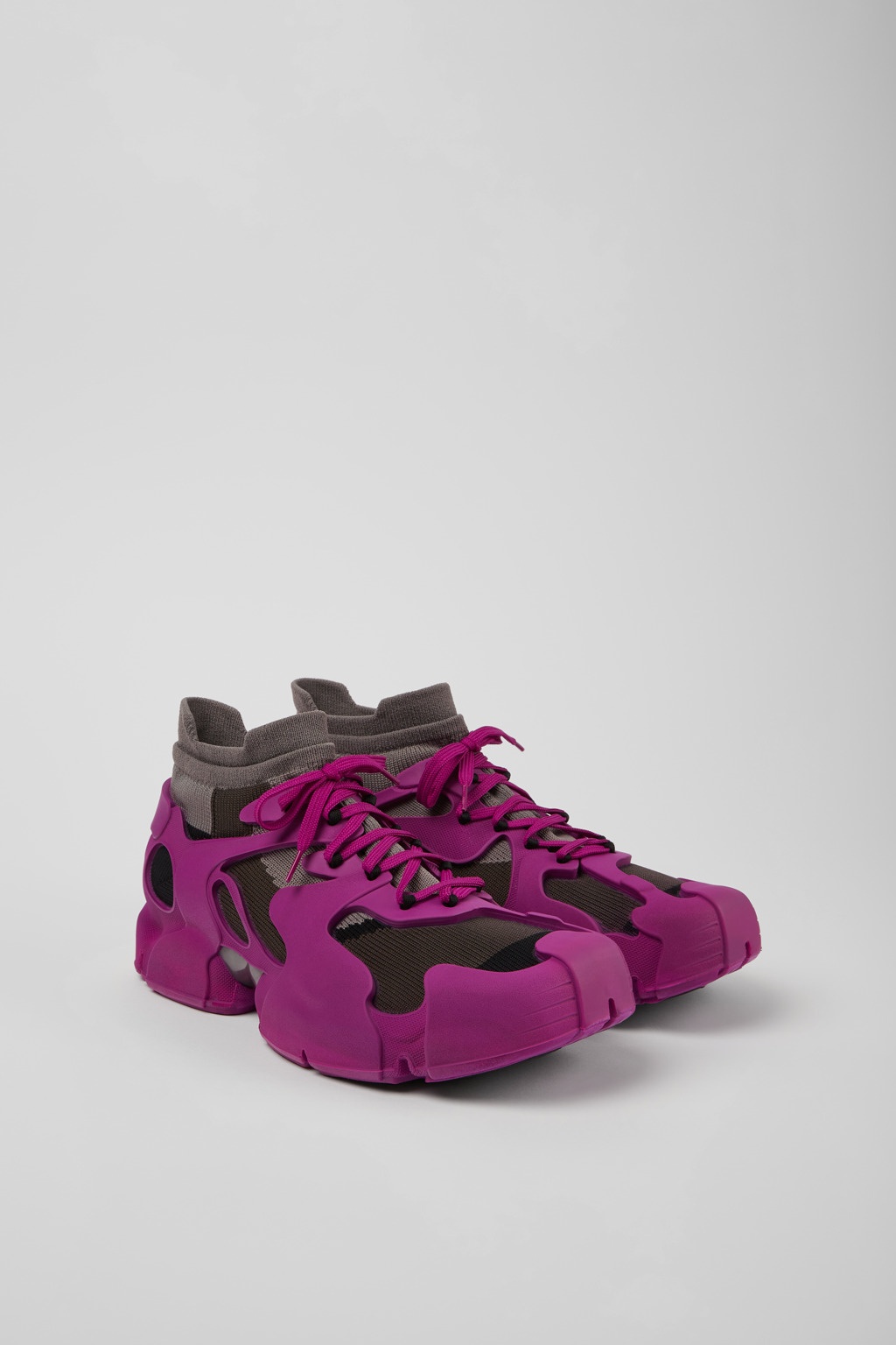 Purple caged sneakers - 2