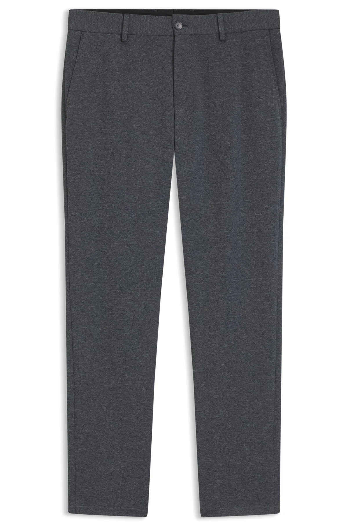 SLIM-FIT PANTS IN MICRO-PATTERNED FABRIC - 1