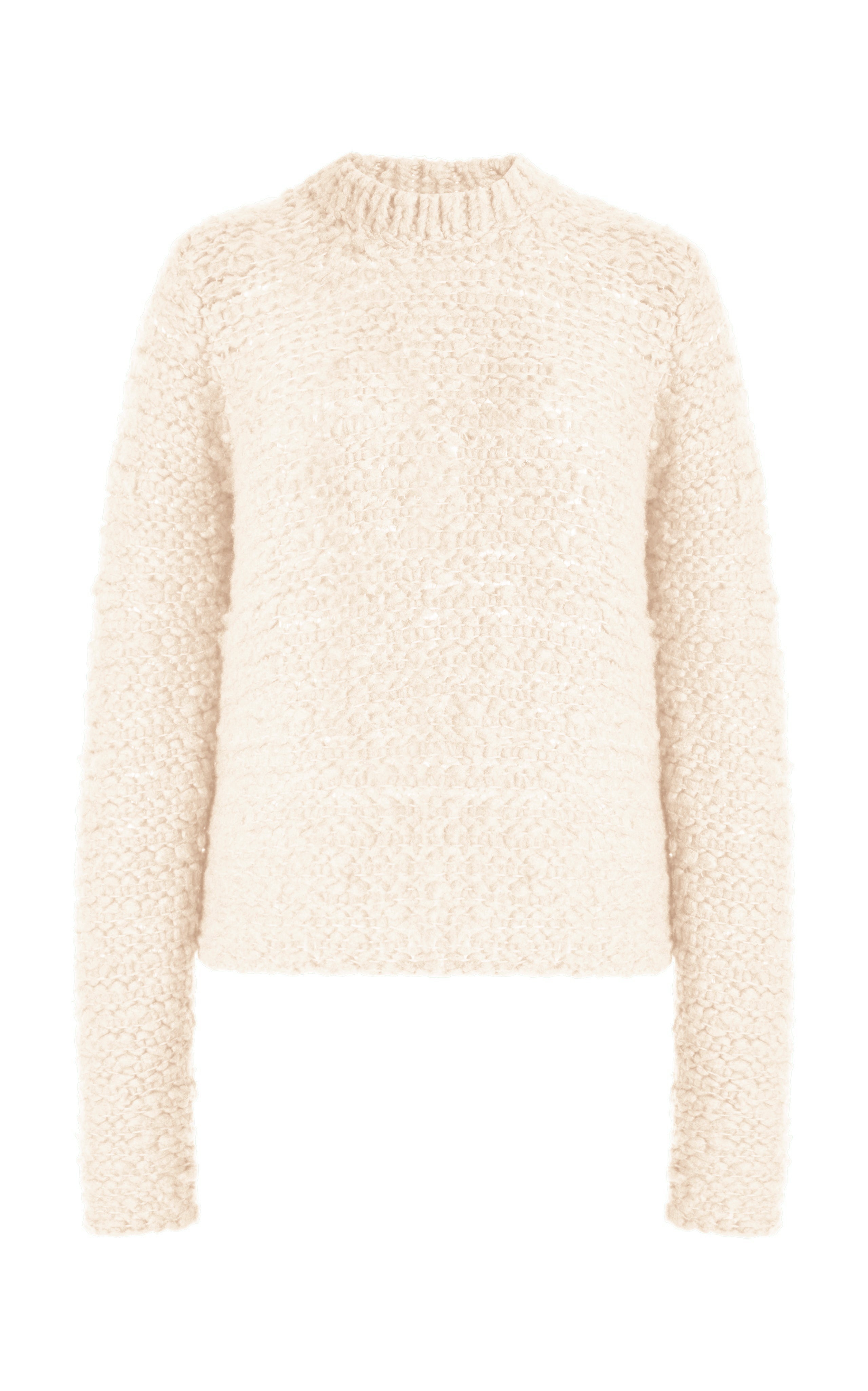 Durand Knit Sweater in Ivory Welfat Cashmere - 1