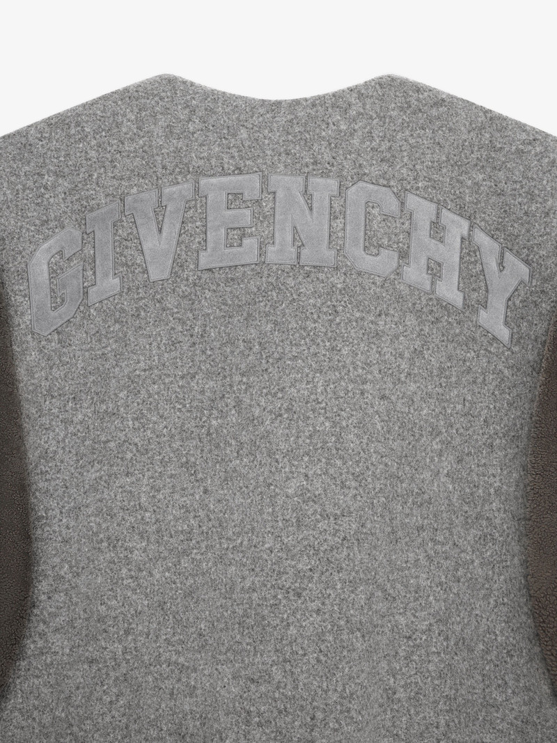 OVERSIZED VARSITY JACKET IN DOUBLE FACE WOOL AND SHEARLING 6