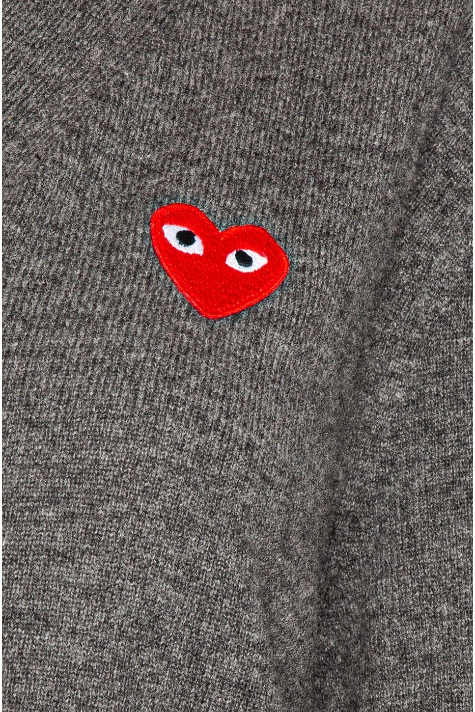 Lambswool Cardigan with Red Emblem - 6