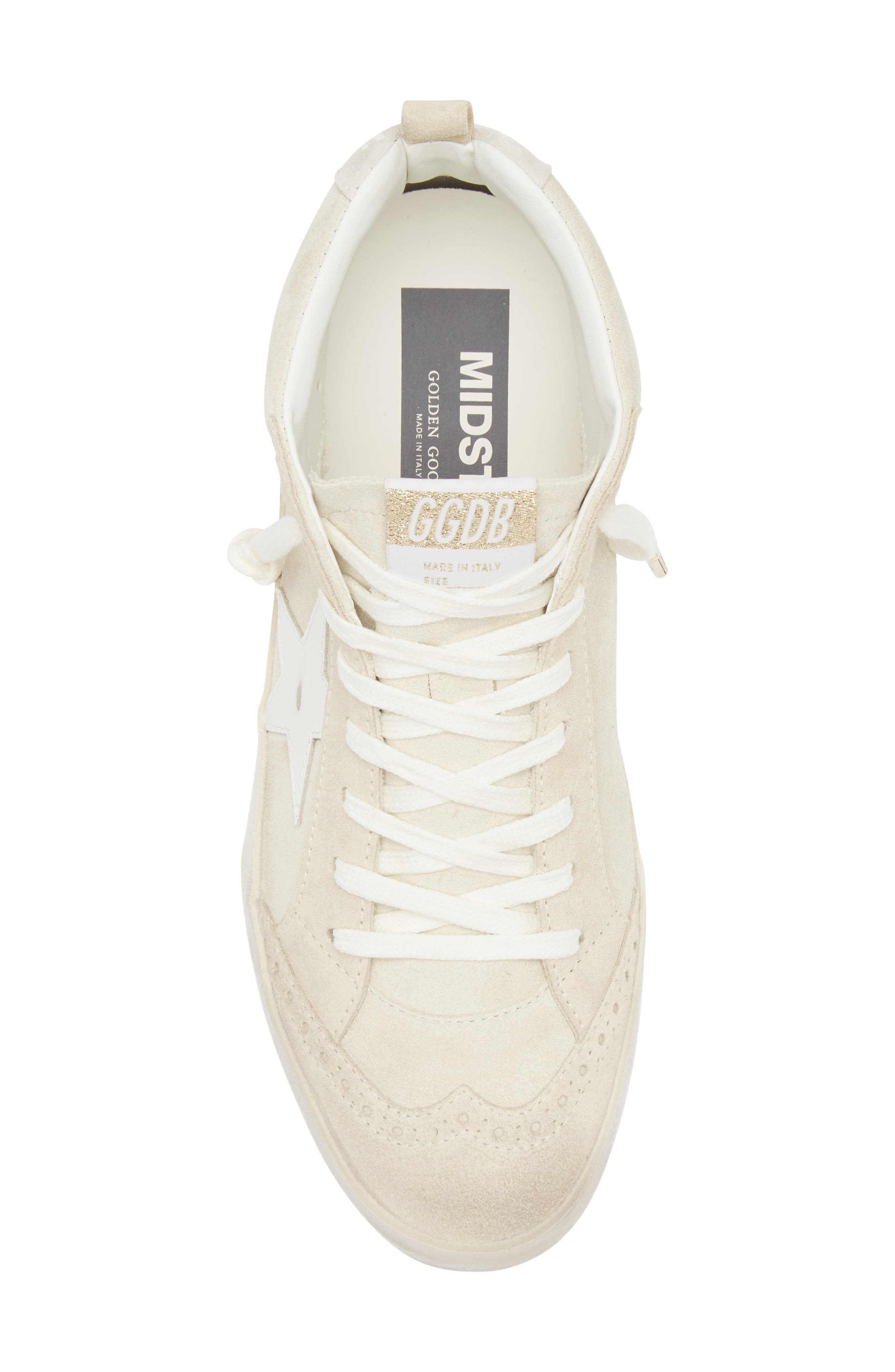 Golden Goose Mid Star Sneaker in Seedpearl/Eggnog/White at Nordstrom - 5