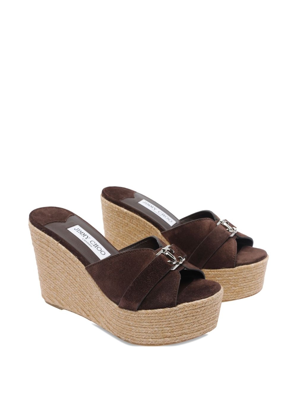 100mm Leda wedge sandals - 2