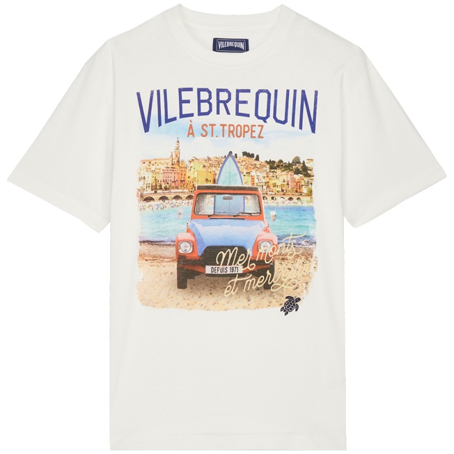 Men T-shirt Fancy Vilebrequin 2 Chevaux À St Tropez - 1
