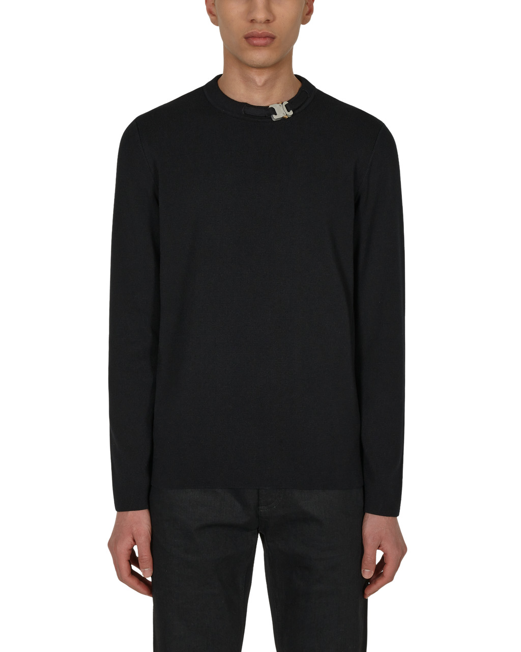BUCKLE CREWNECK SWEATER - 2