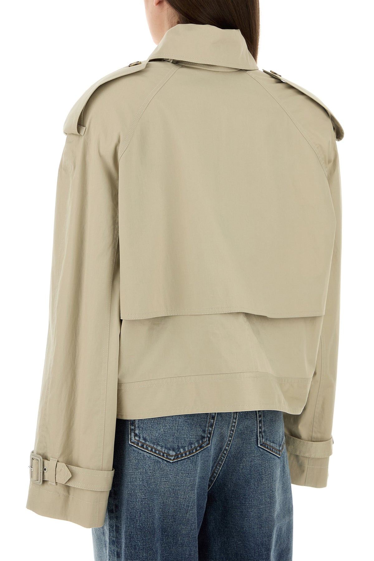 Sand cotton trench coat - 4