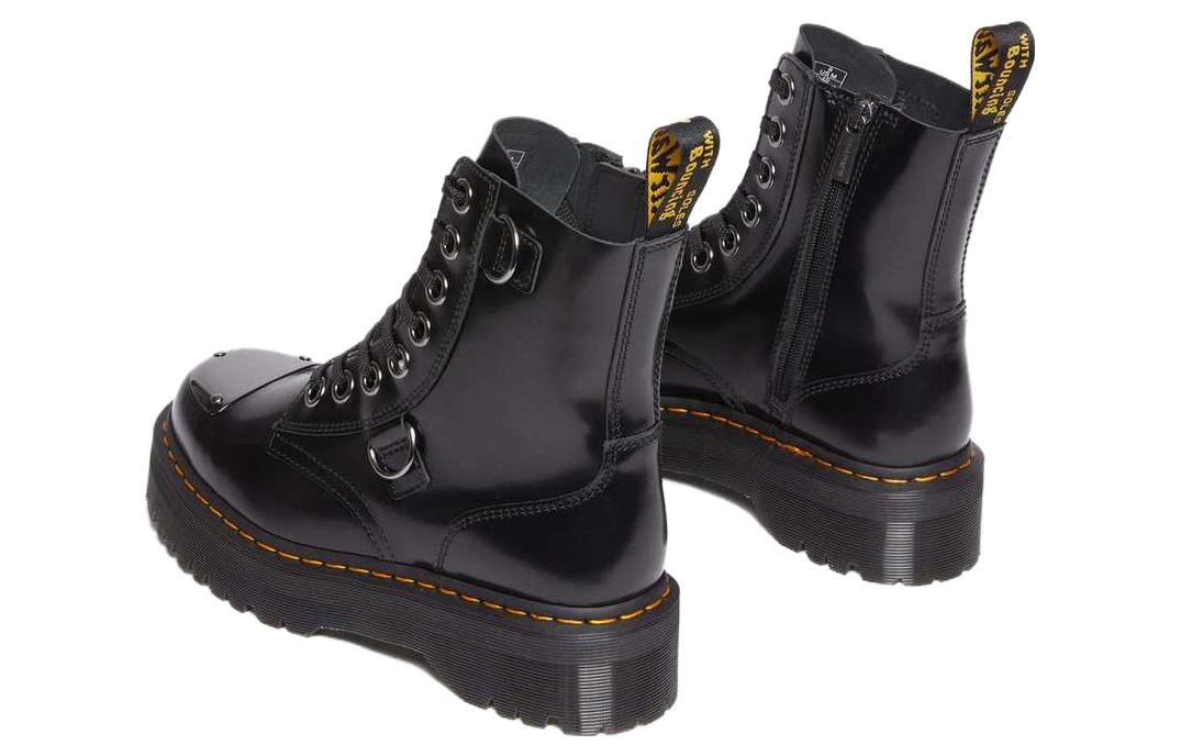 Dr. Martens Jadon Buttero Leather Platform Boots 'Black' 30789001 - 4