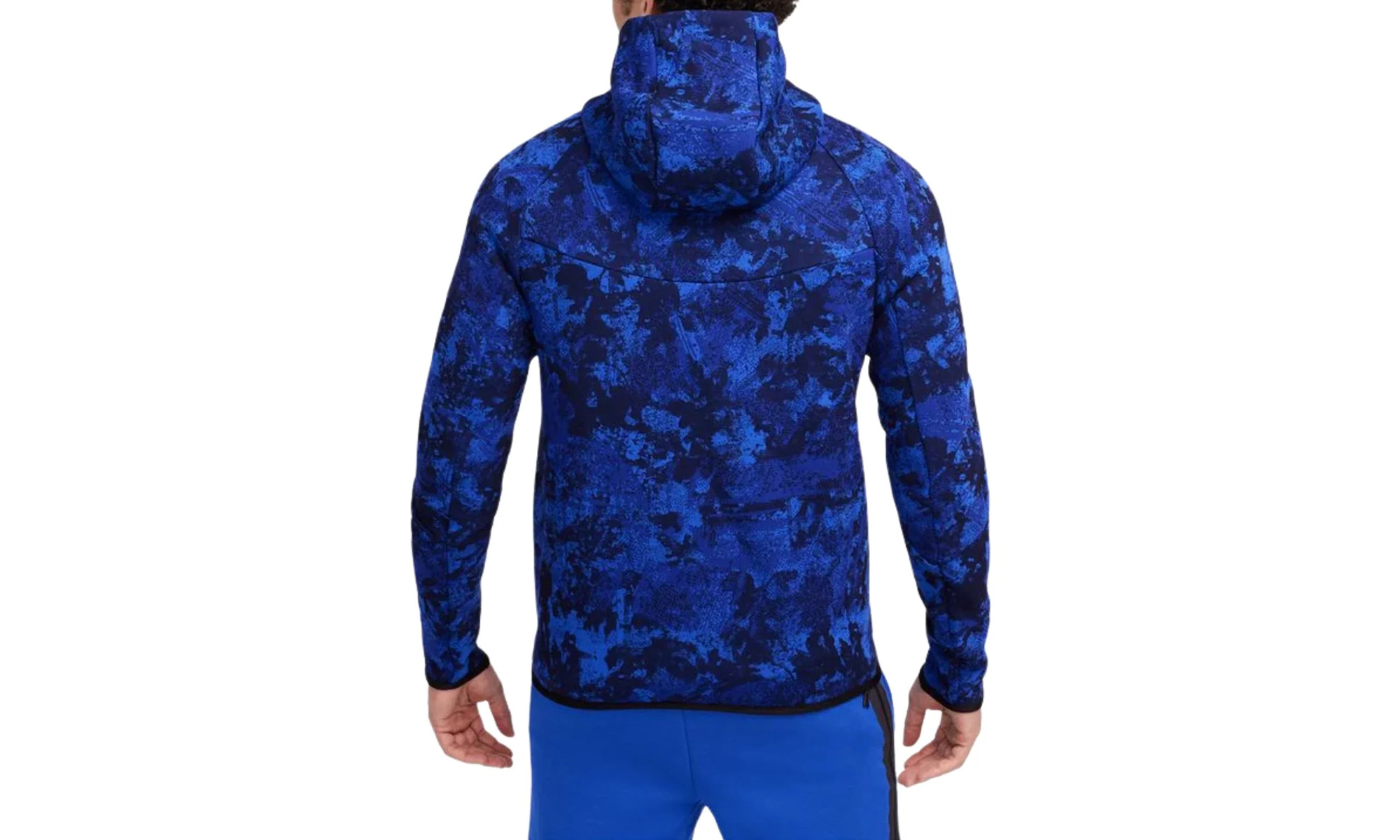 Tech Windrunner Fleece Full-zip Hoodie "Game Royal / Deep Royal Blue" - 2