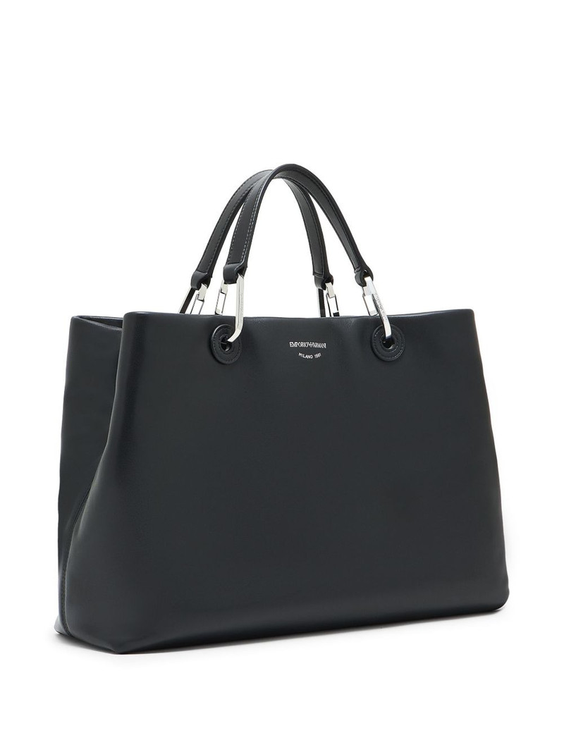 medium top-handle leather tote bag 3
