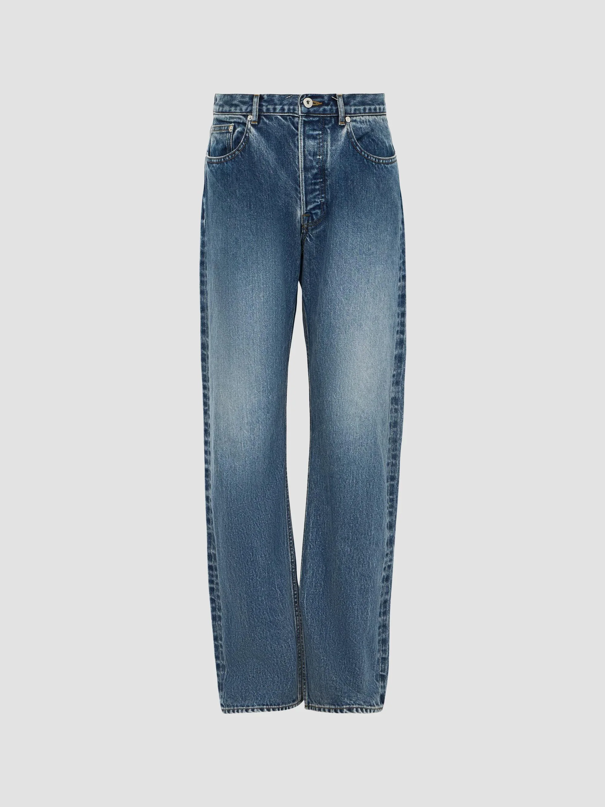 Men's Straight Leg Jeans - Blue - 1