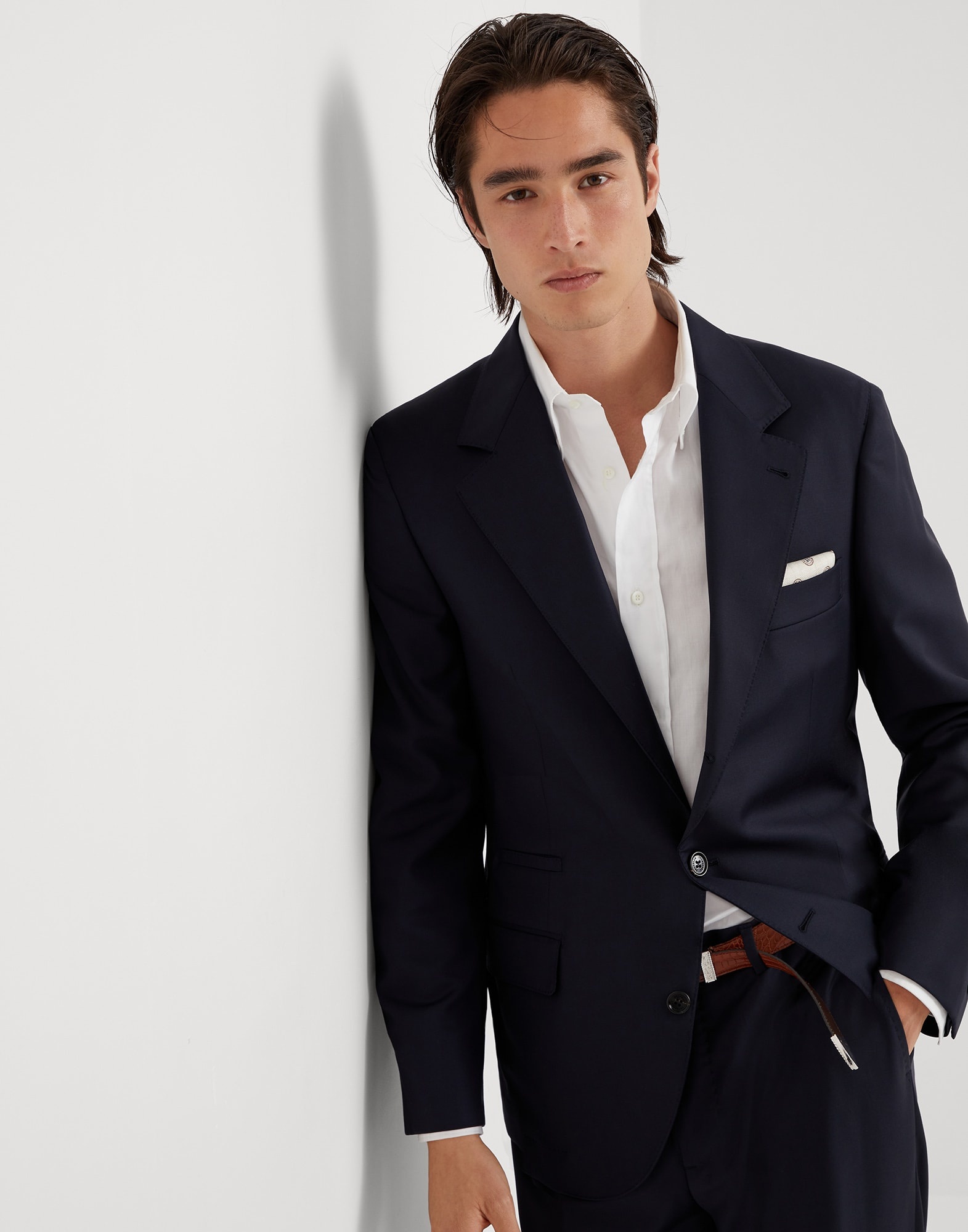 Super 150s virgin wool four season batavia twill blazer - 4