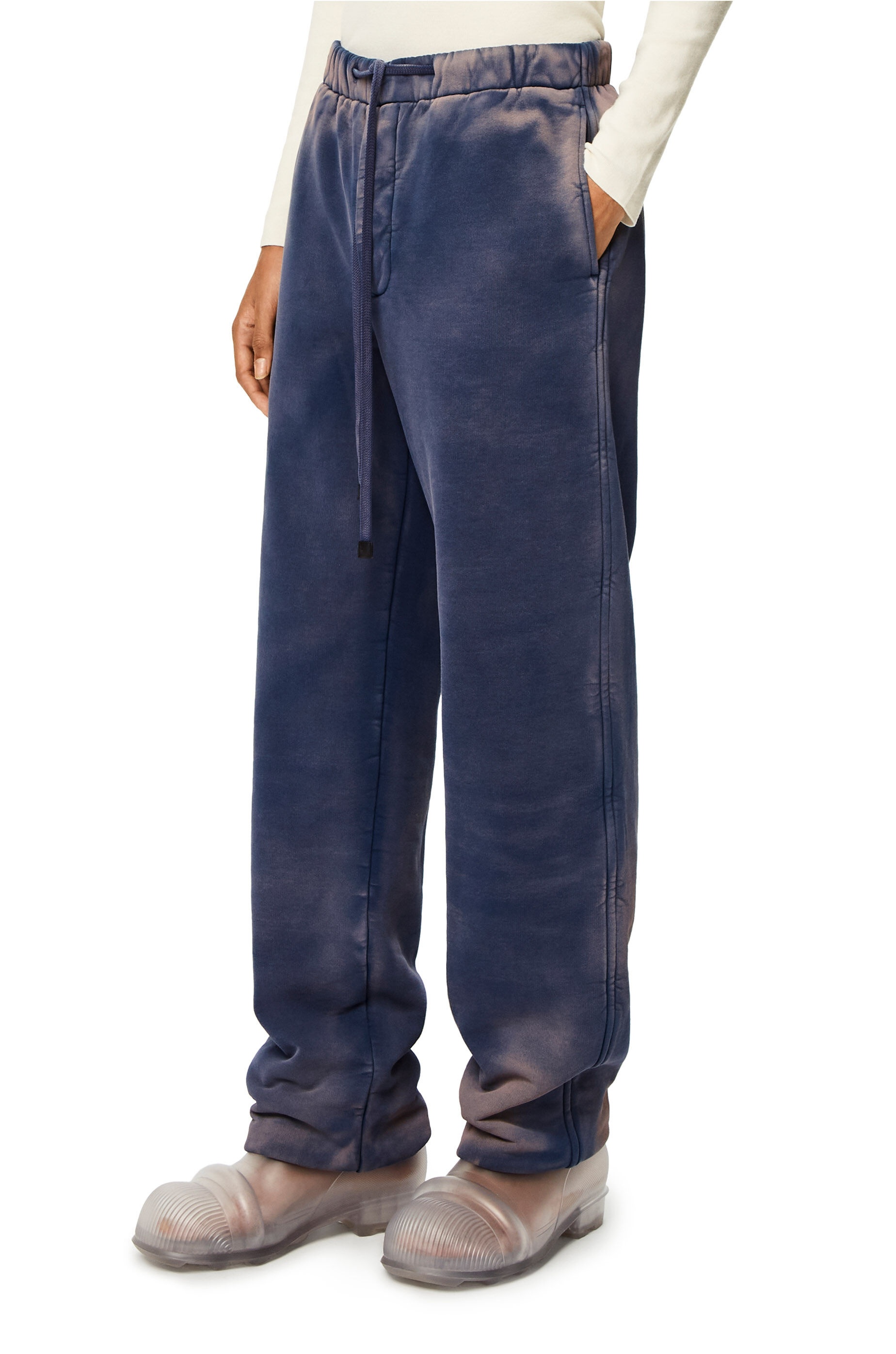 Padded drawstring trousers in wool - 3