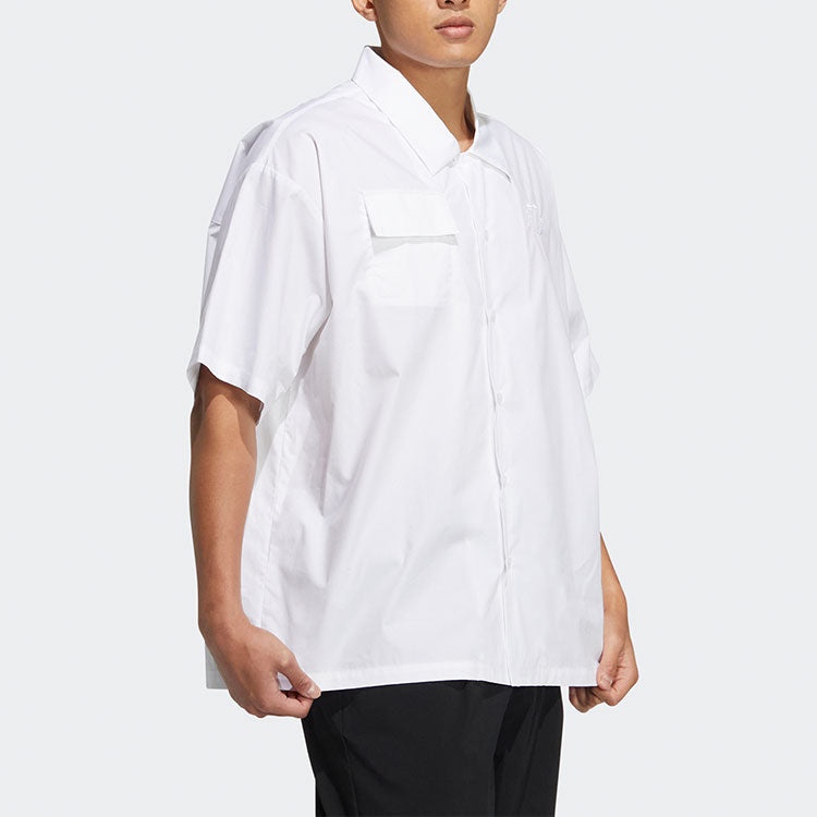 adidas originals Speed Ss Shirt Smiling Face Pattern Embroidered Solid Color Short Sleeve Couple Sty - 4