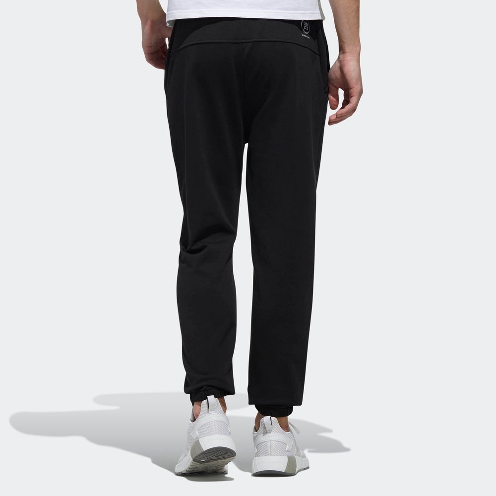 adidas neo logo Cozy Breathable Casual Sports Long Pants Black DZ7581 - 3