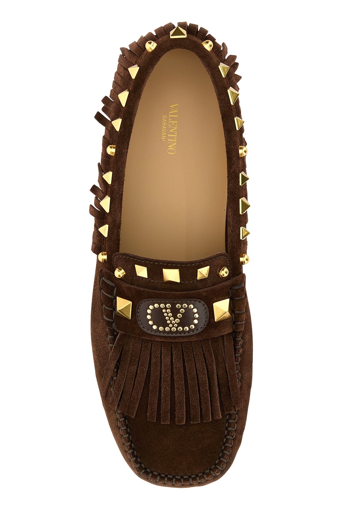 Brown split-leather Plaster Caster loafers - 4