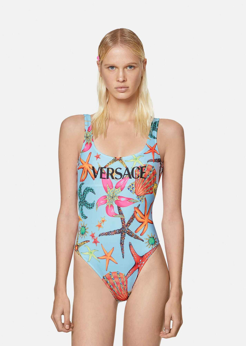 VERSACE Trésor de la Mer Print Swimsuit outlook