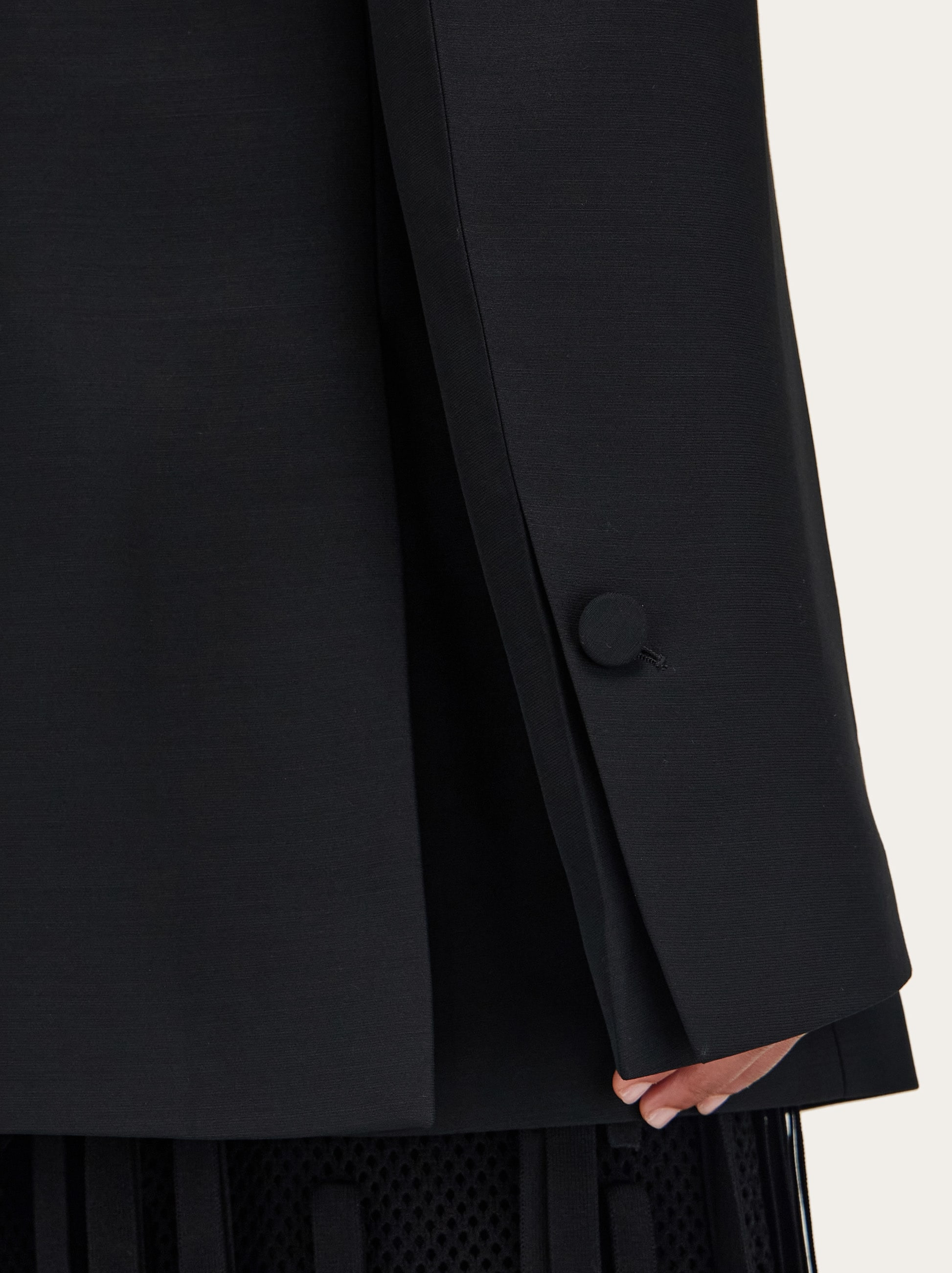 Double breasted tuxedo-inspired jacket - 5