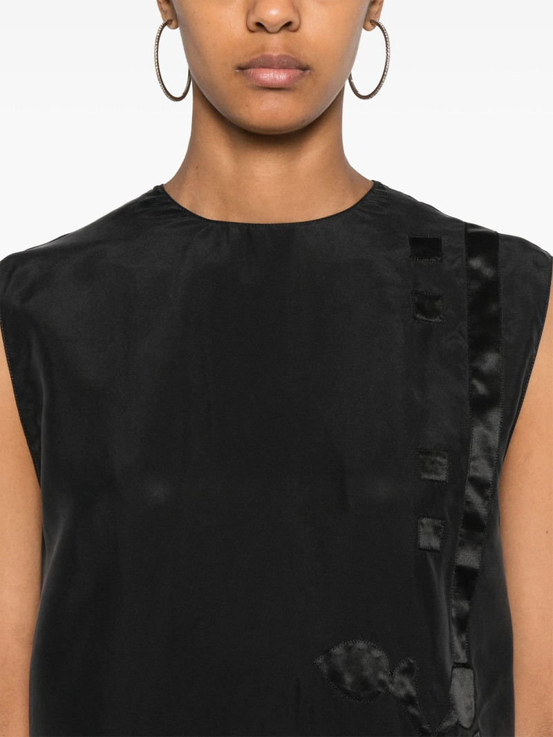 Floral-appliqué Midi Dress 3