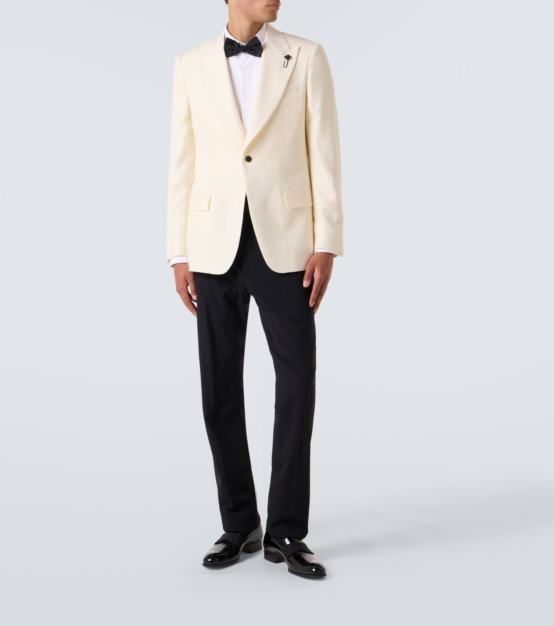 Single-breasted virgin wool blazer - 2
