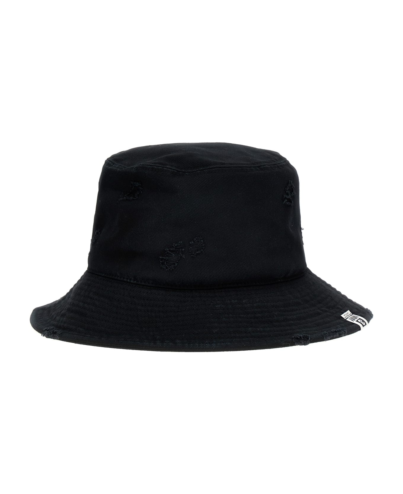 Distressed Effect Bucket Hat - 1