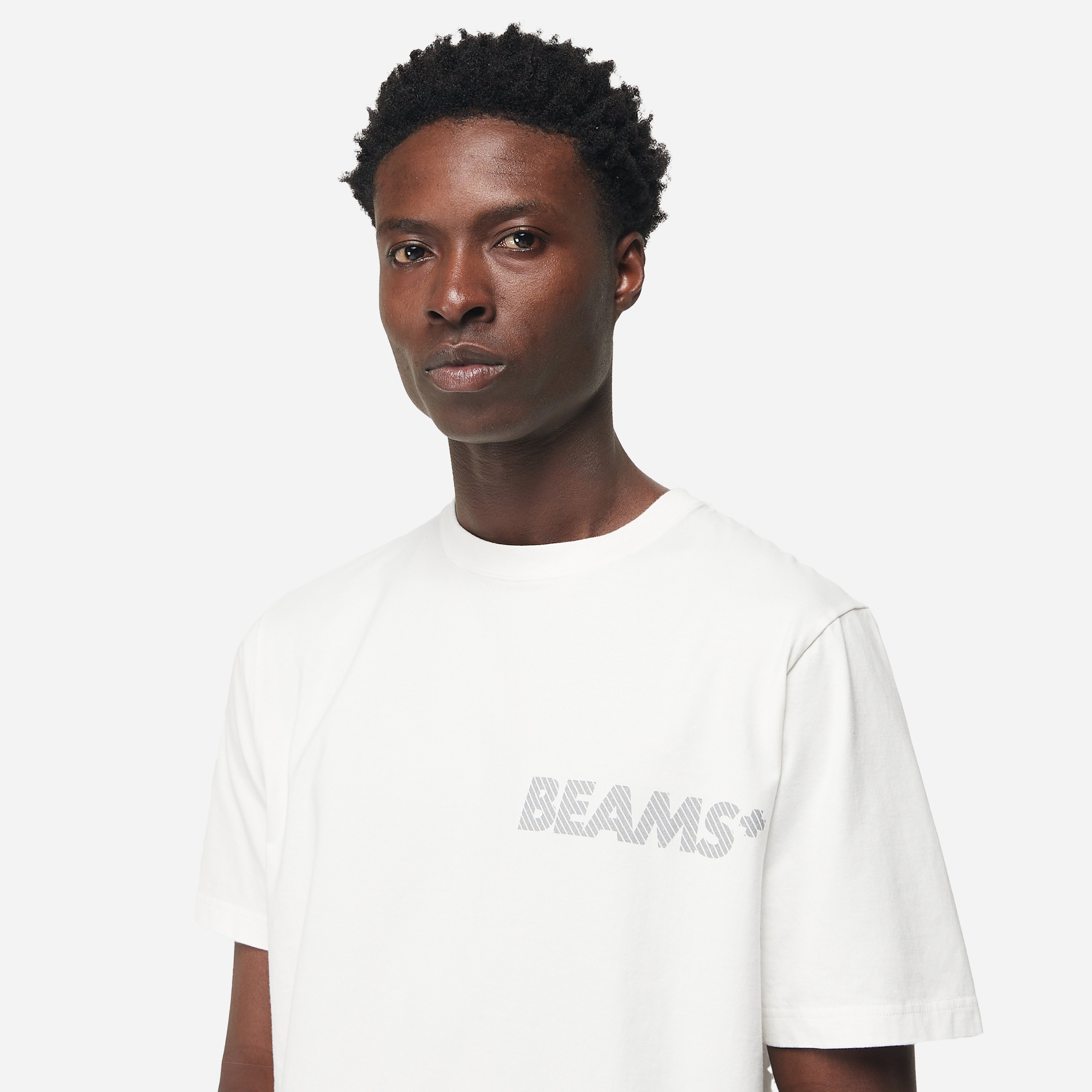 Beams Plus x HIP Reflective Logo Print T-Shirt - 5