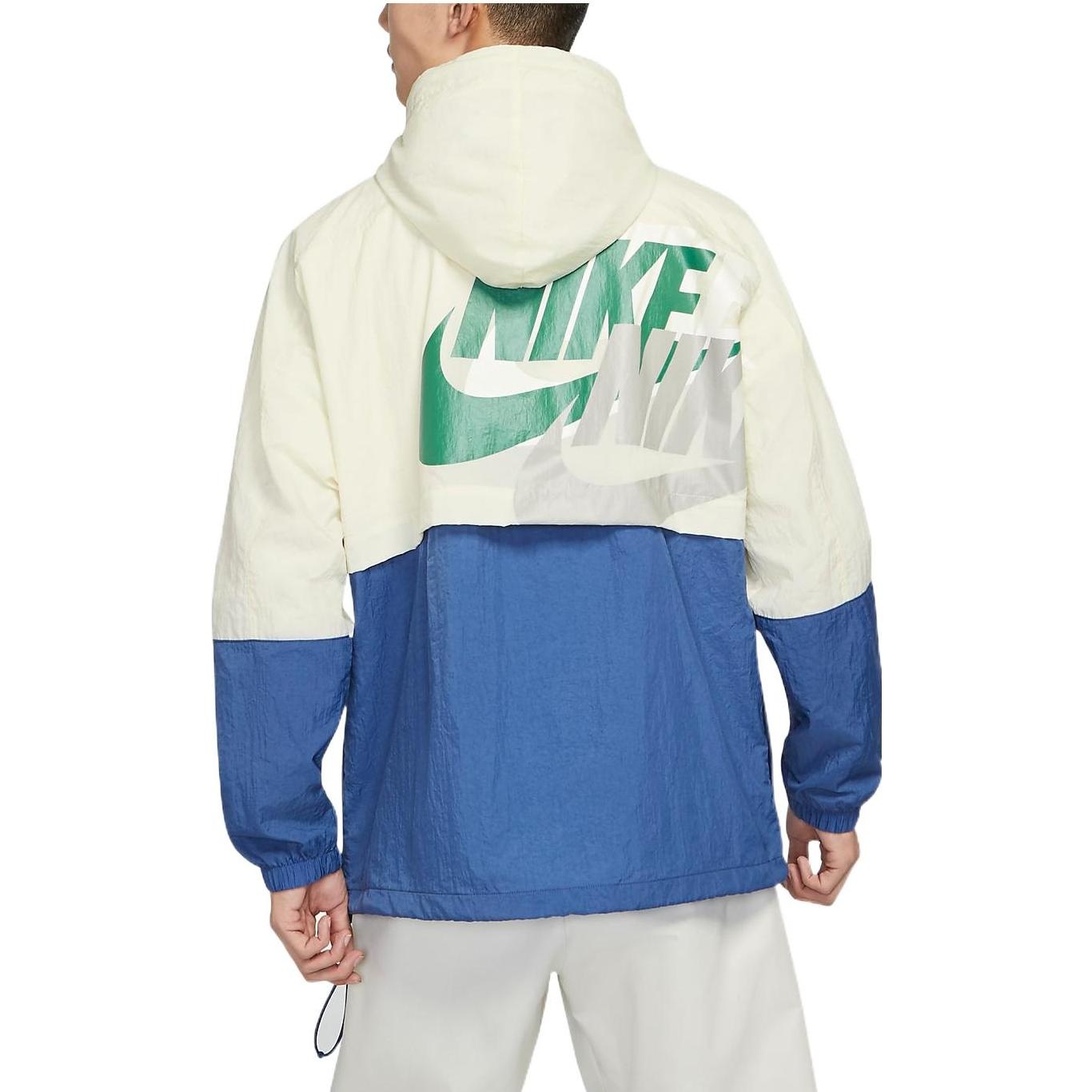 Men's Nike Sportswear Lightweight Back Printing Breathable Athleisure Casual Sports Woven Jacket Aut - 4