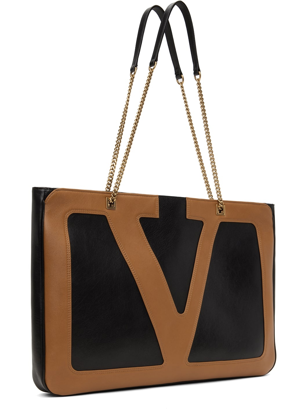 Brown & Black Viva Superstar Nappa Leather Shopping Tote - 2