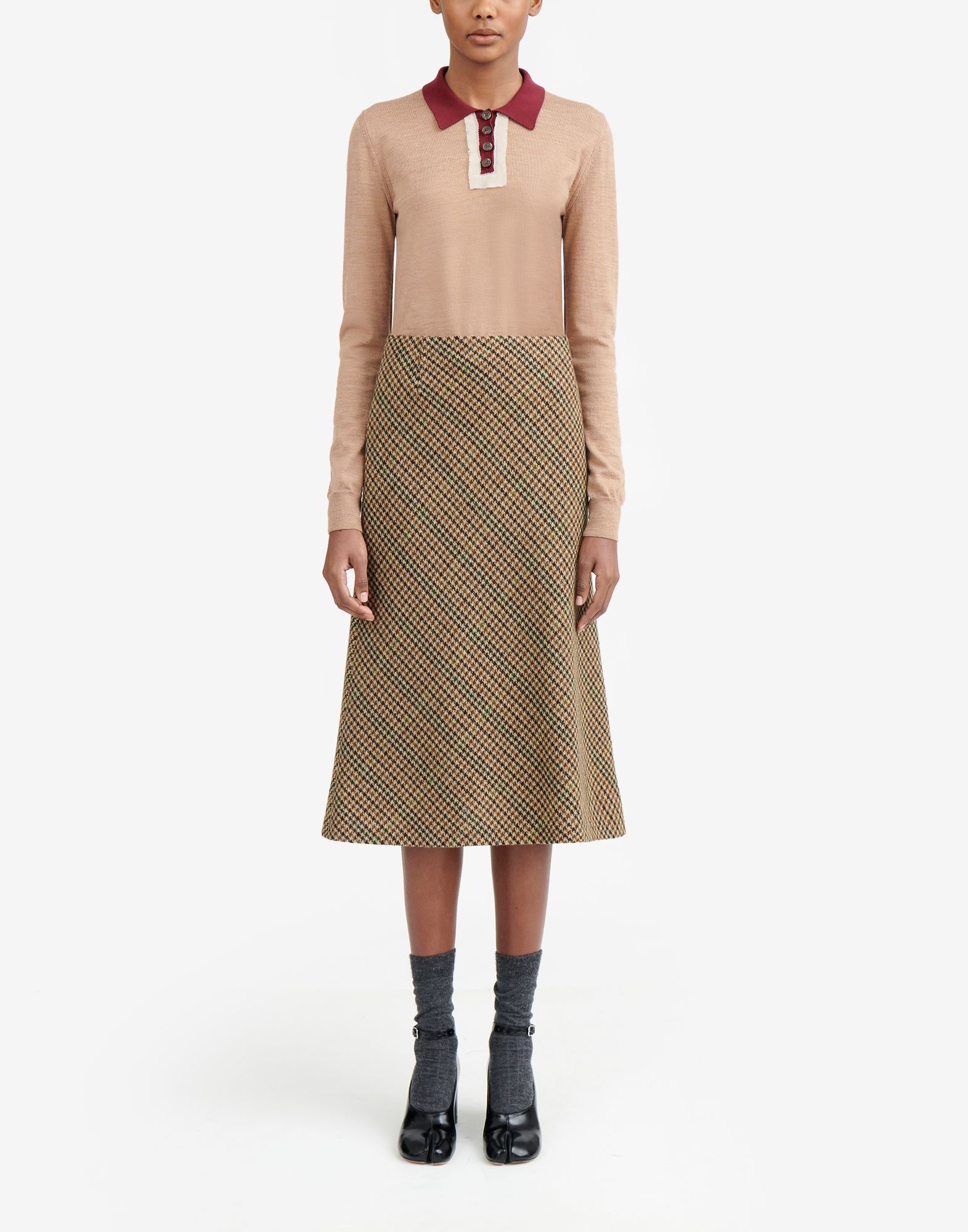 Houndstooth skirt - 2