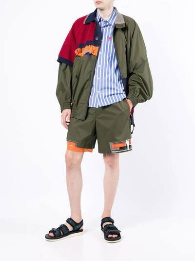 Kolor elasticated drawstring shorts outlook