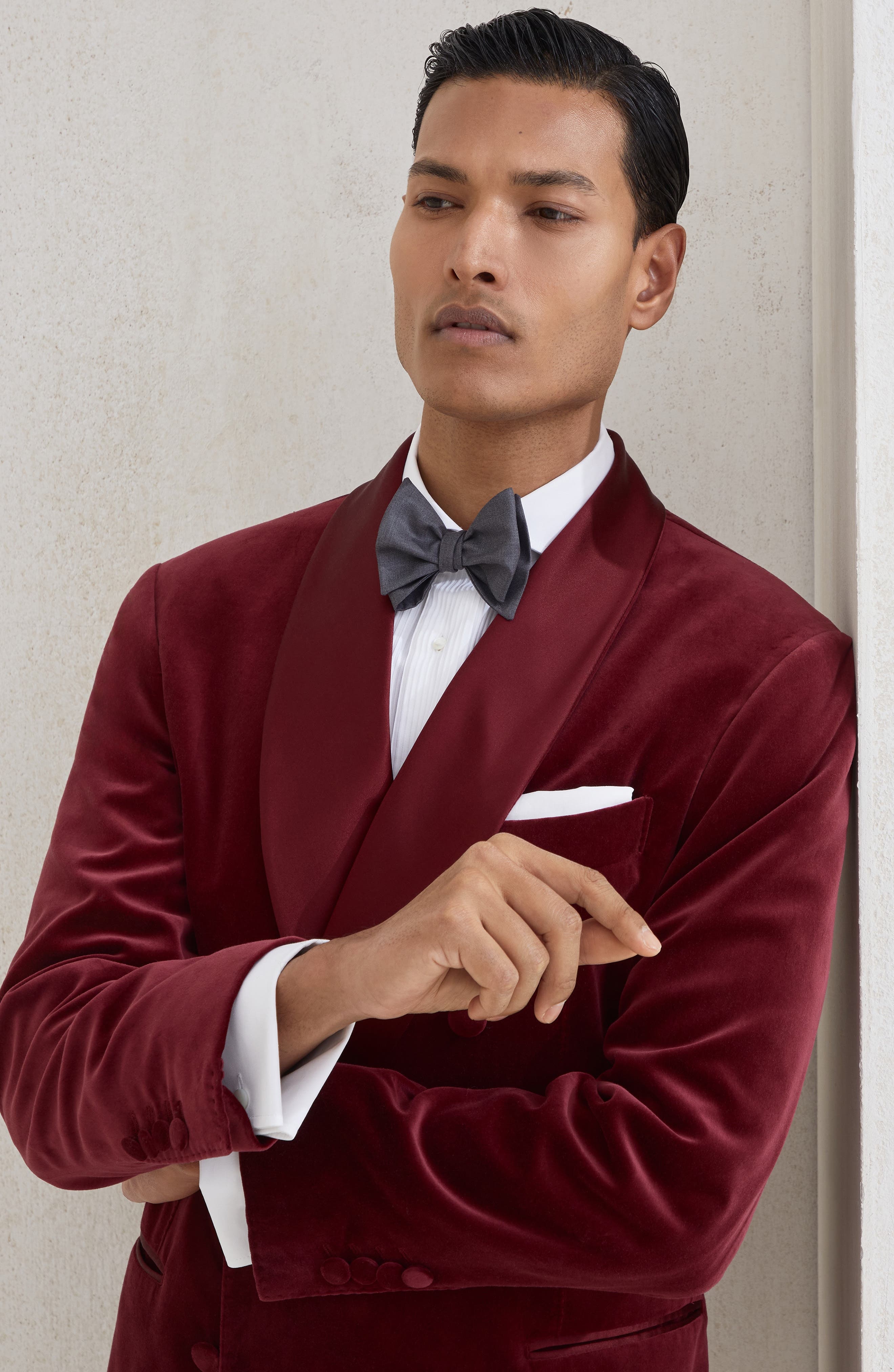 Brunello Cucinelli Bowtie in Medium Grey at Nordstrom - 4