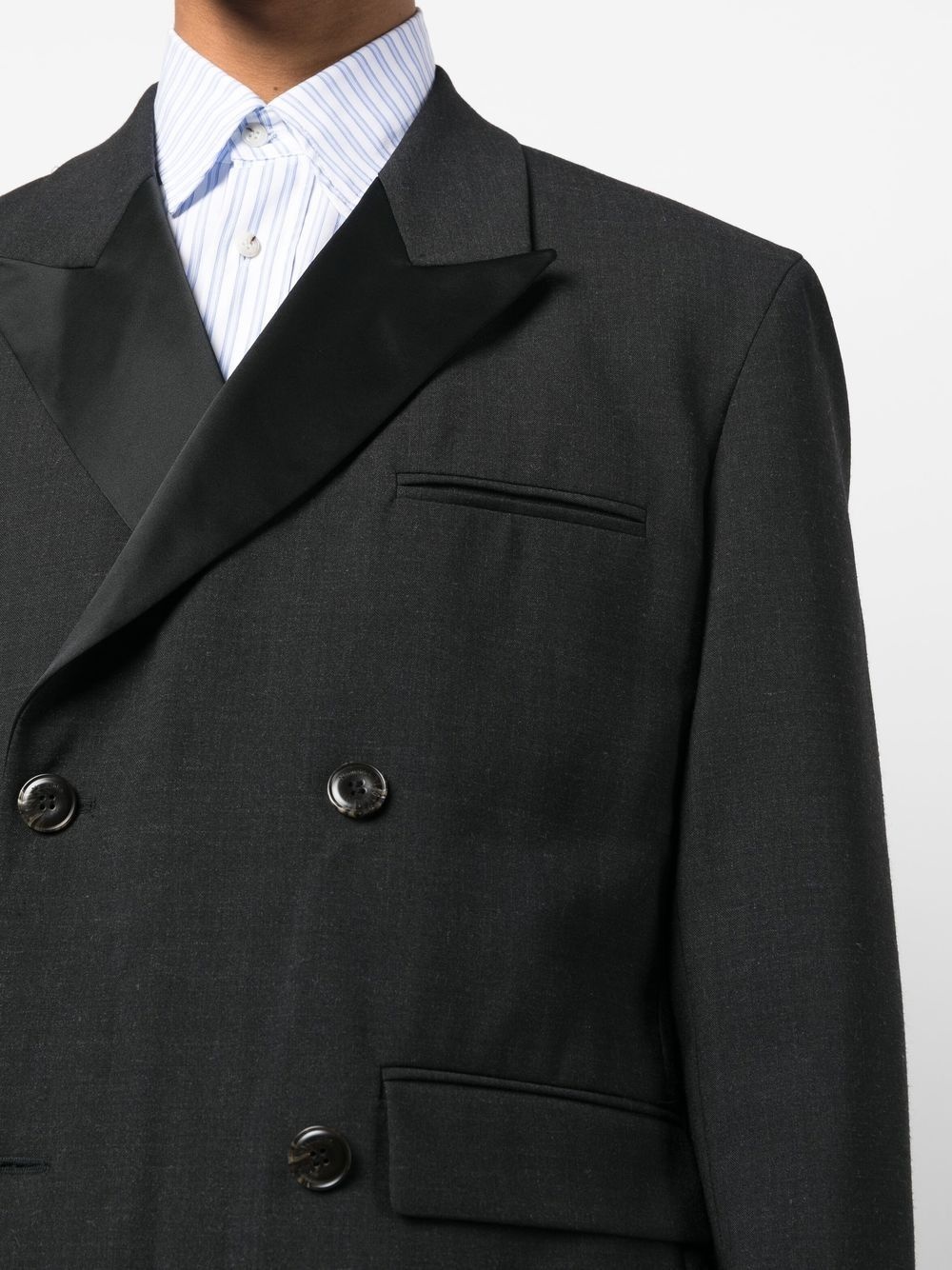 double-breasted suit jacket - 5