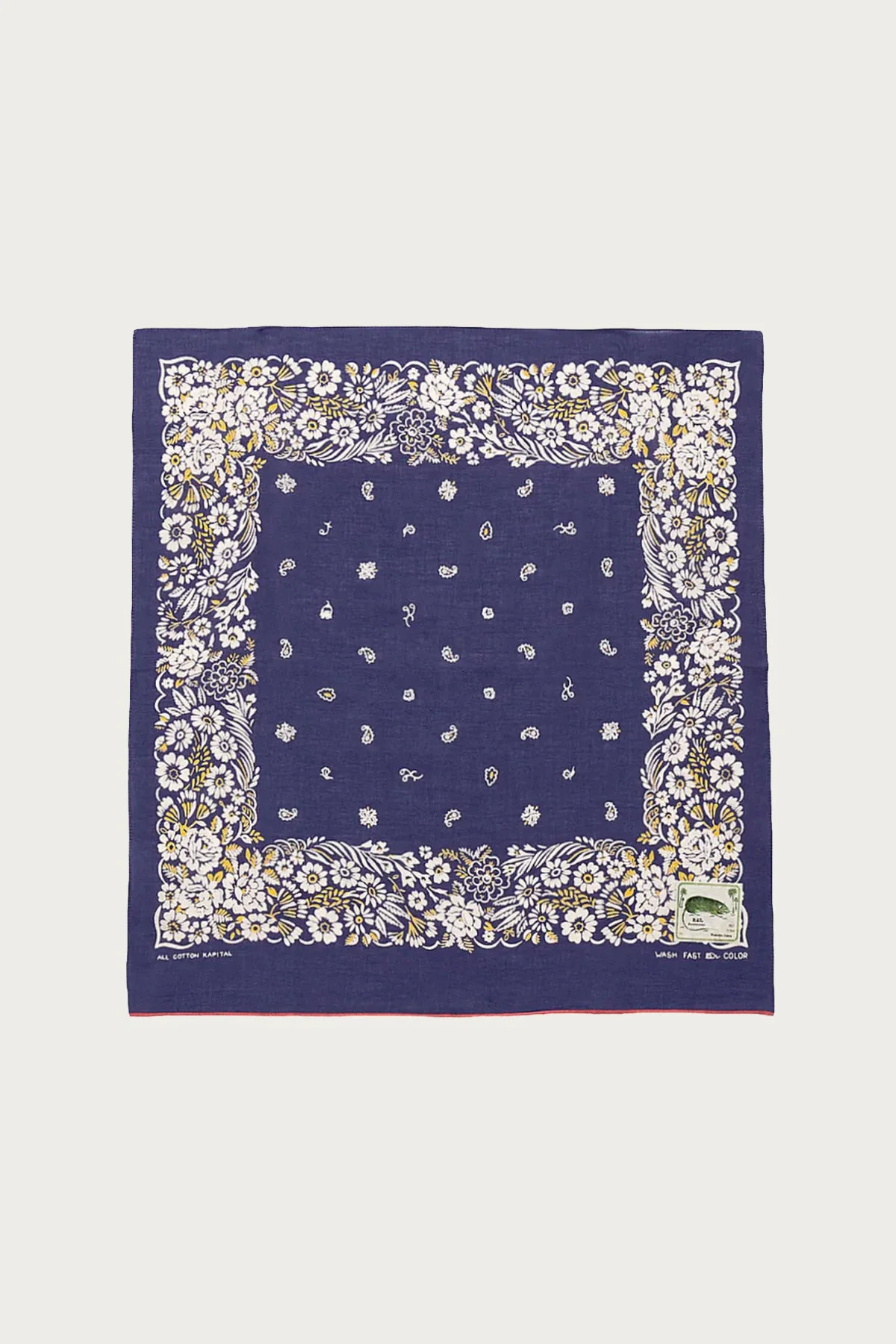 Fastcolor Selvedge Bandanna (CHURCHILL GARDEN) 30x30 - Purple - 1