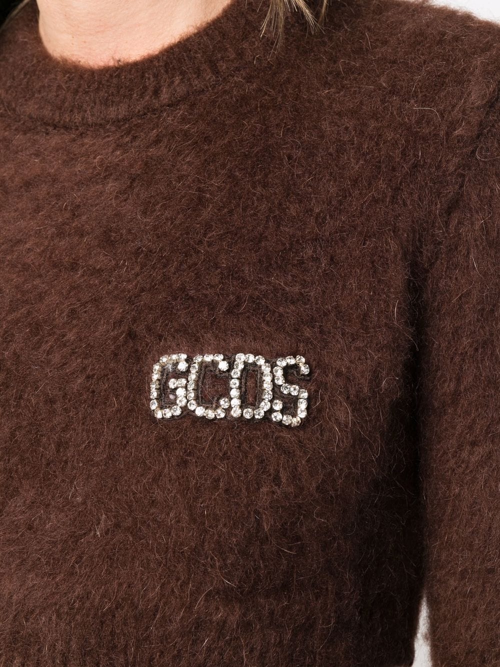 embellished-logo jumper - 5