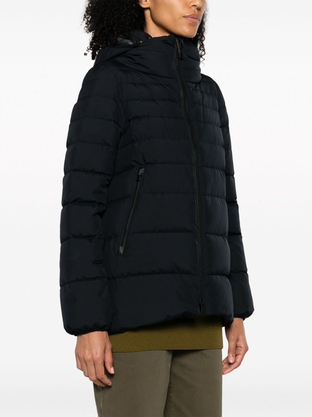 high-neck zip-up padded jacket - 6