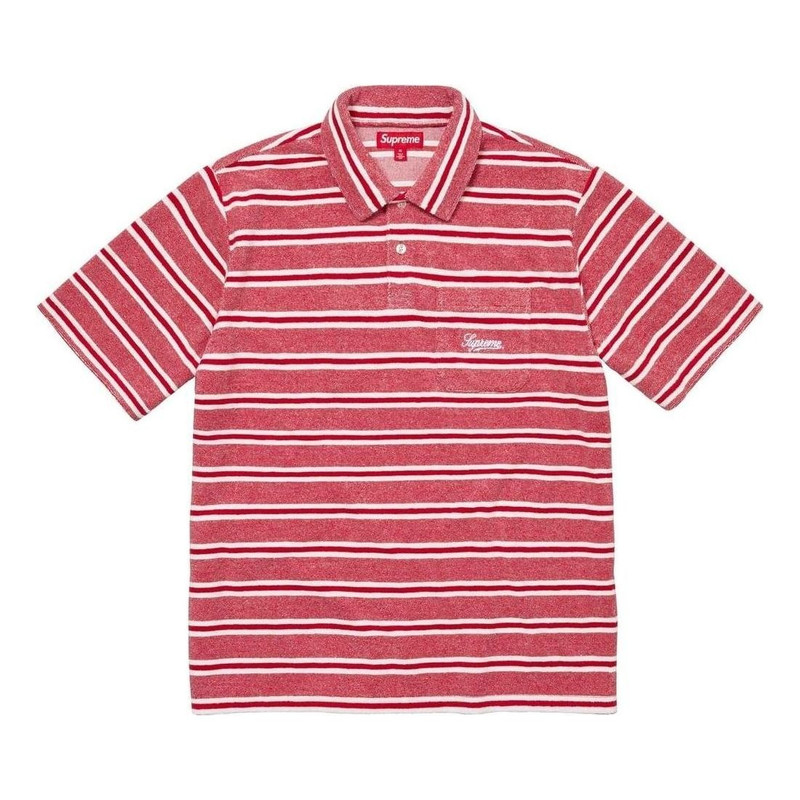 대 스트립 페리 S / S 폴로 '레드 화이트'SUP-SS24-230 - 1