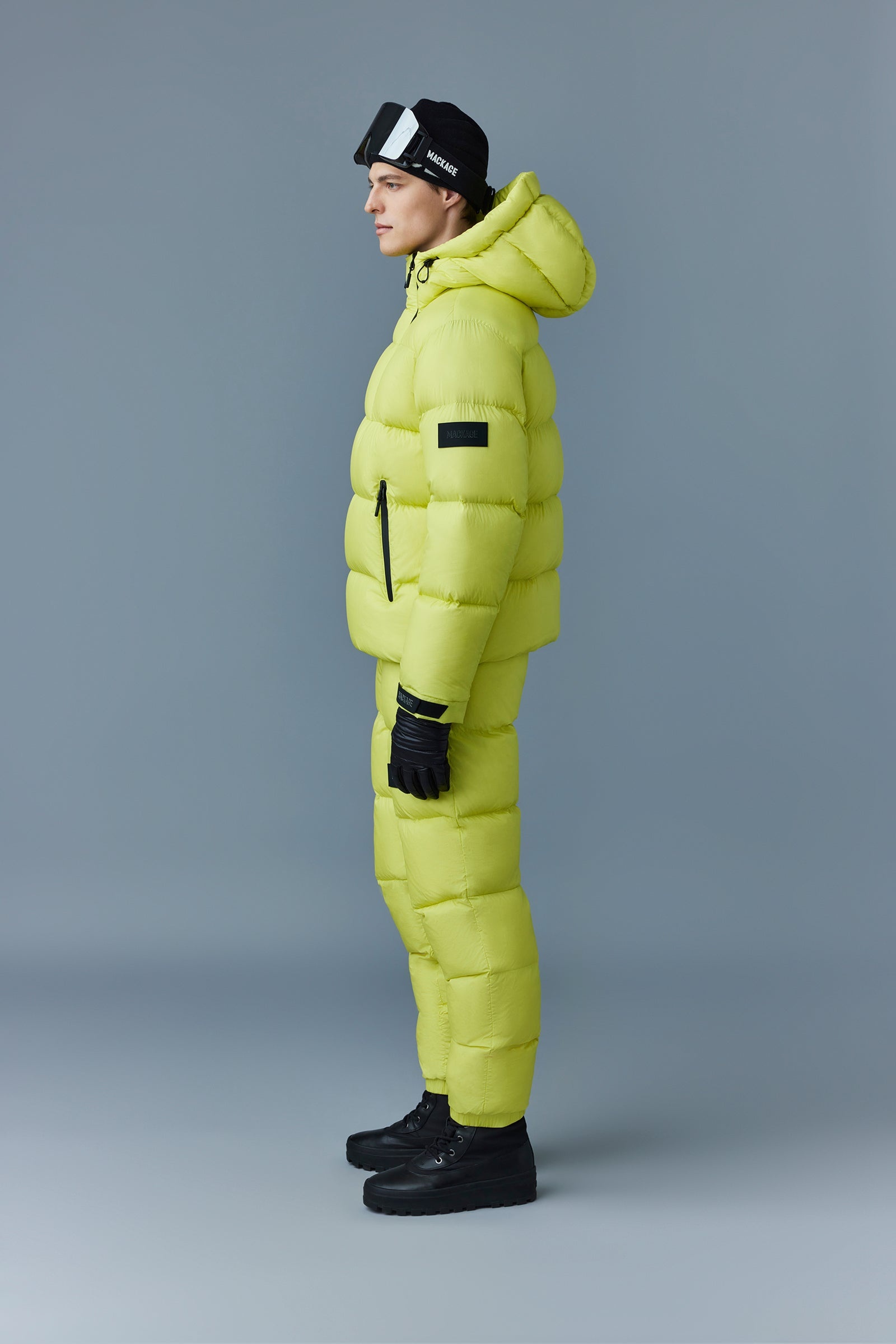 KENJI Down ski jacket with asymmetrical zip closure - 4