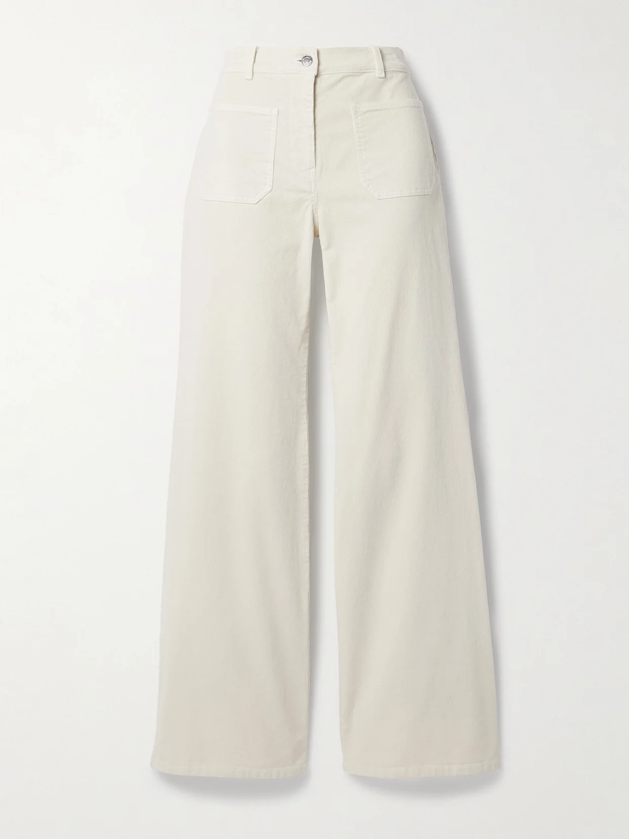 Florence Cotton-blend Corduroy Flared Pants - 1