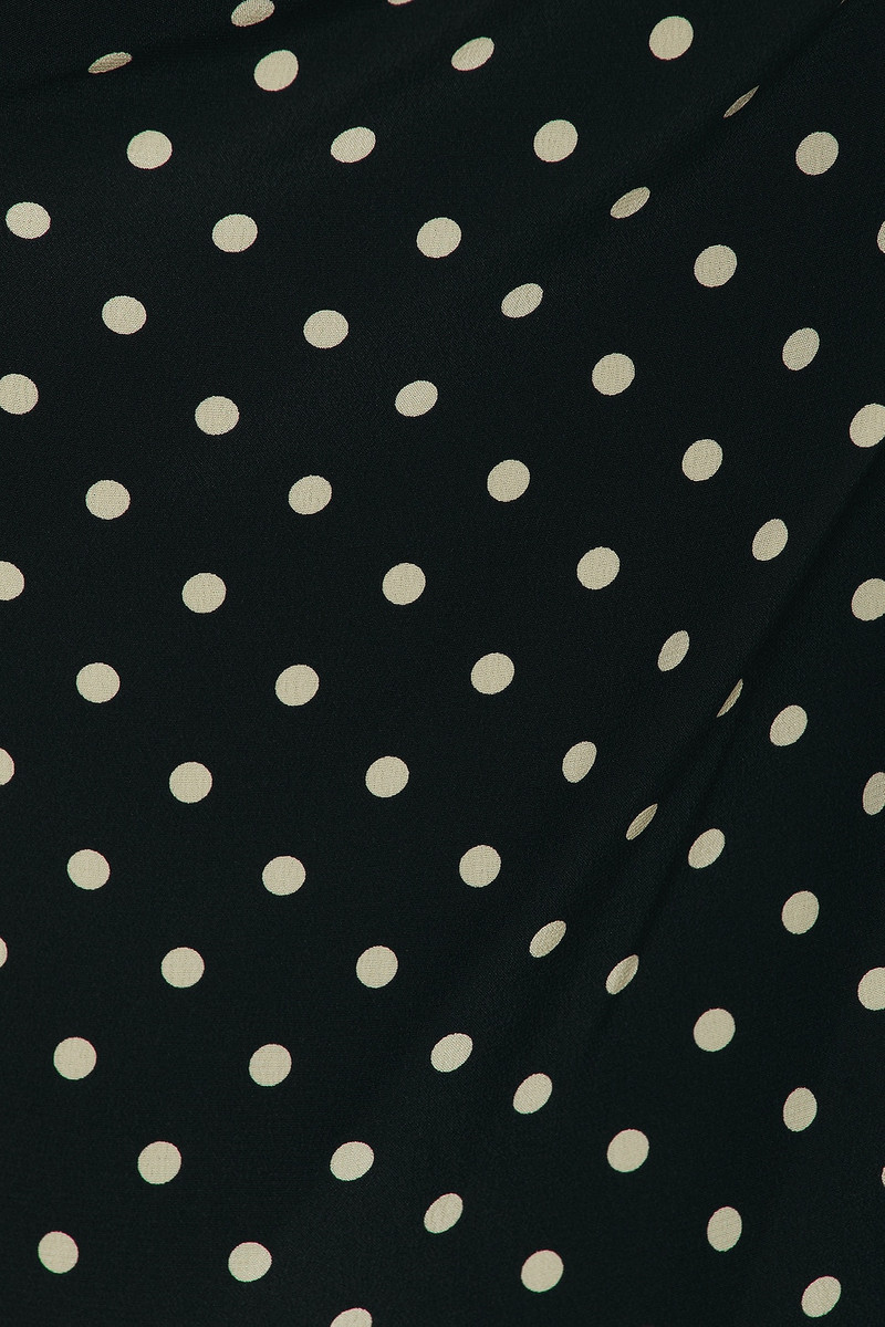 Valentino Crepe De Chine Pois Dress outlook