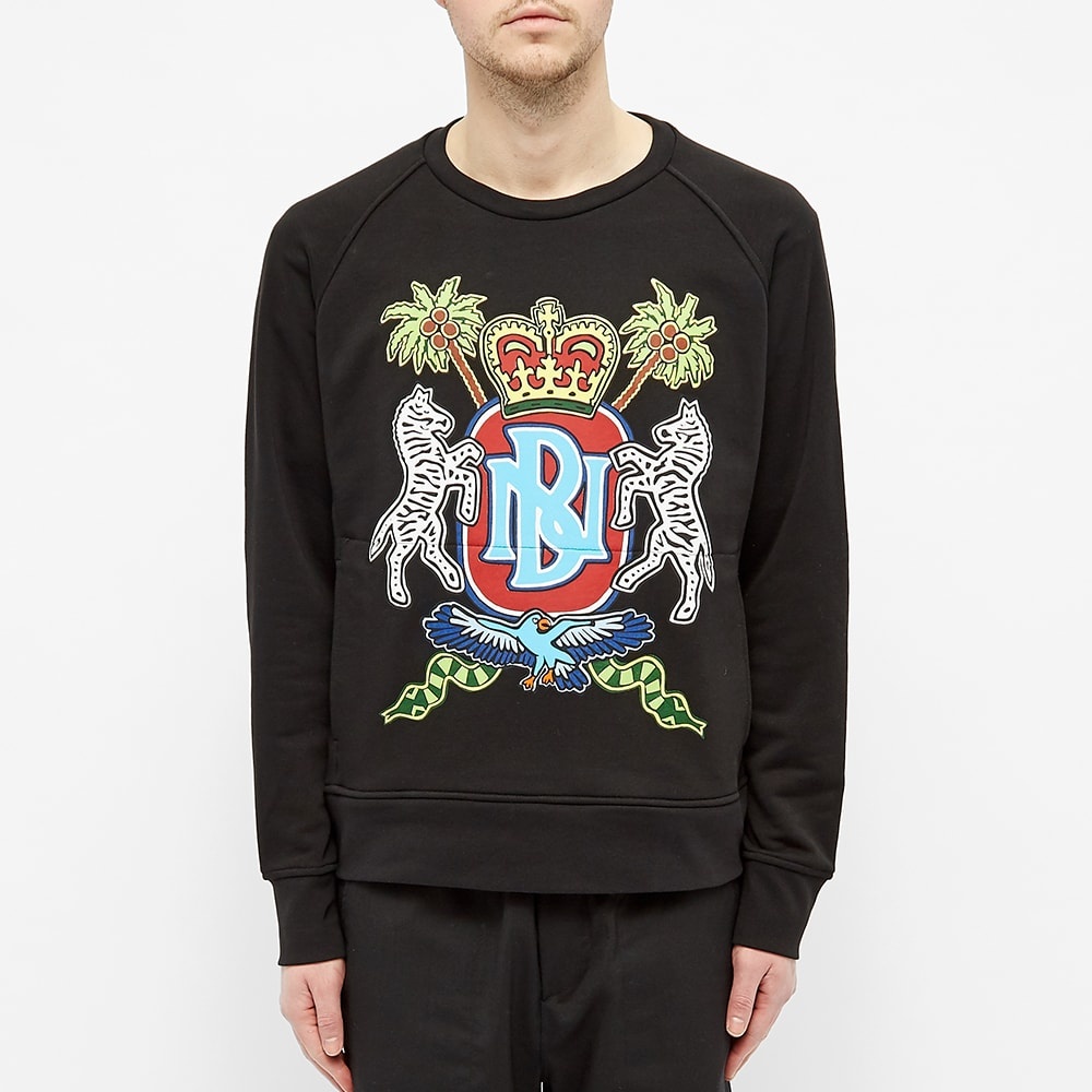 Neil Barrett Coat of Arms Printed Crew Sweat - 4