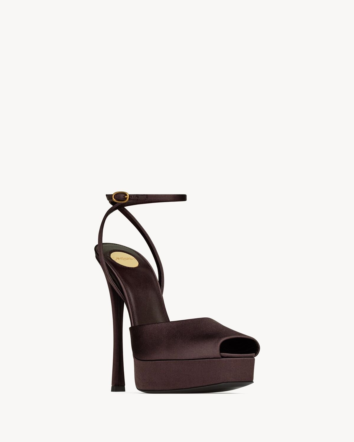 LA SCANDALE PLATFORM SANDALS IN SATIN CREPE - 3