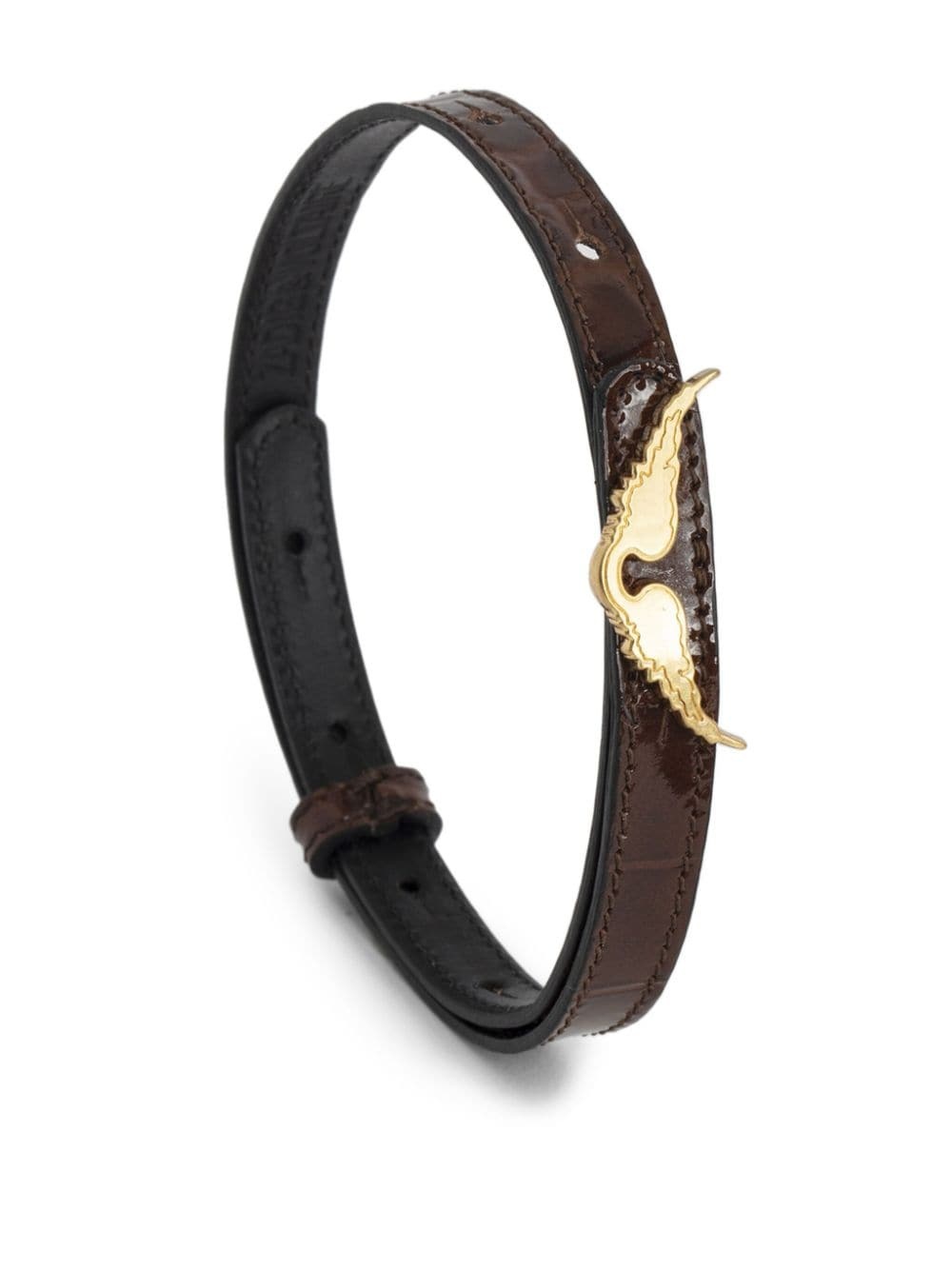 Rock croco leather bracelet - 2