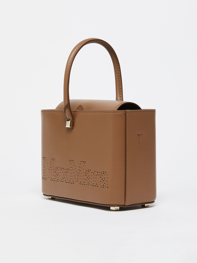Max Mara CESTOS Leather shopping tote outlook
