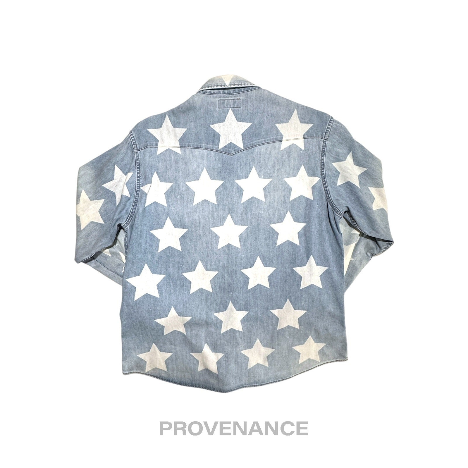 Saint Laurent Paris SLP Western Denim Shirt - Stars S - 4