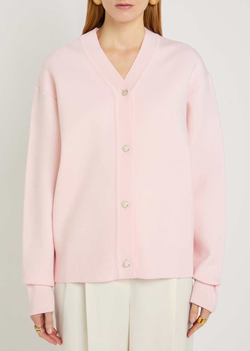 JACQUEMUS Jacquemus Le Cardigan Doppio Merino Wool-blend Cardigan outlook
