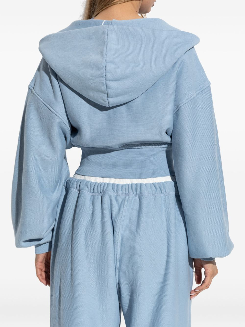 hooded zip-up top - 4