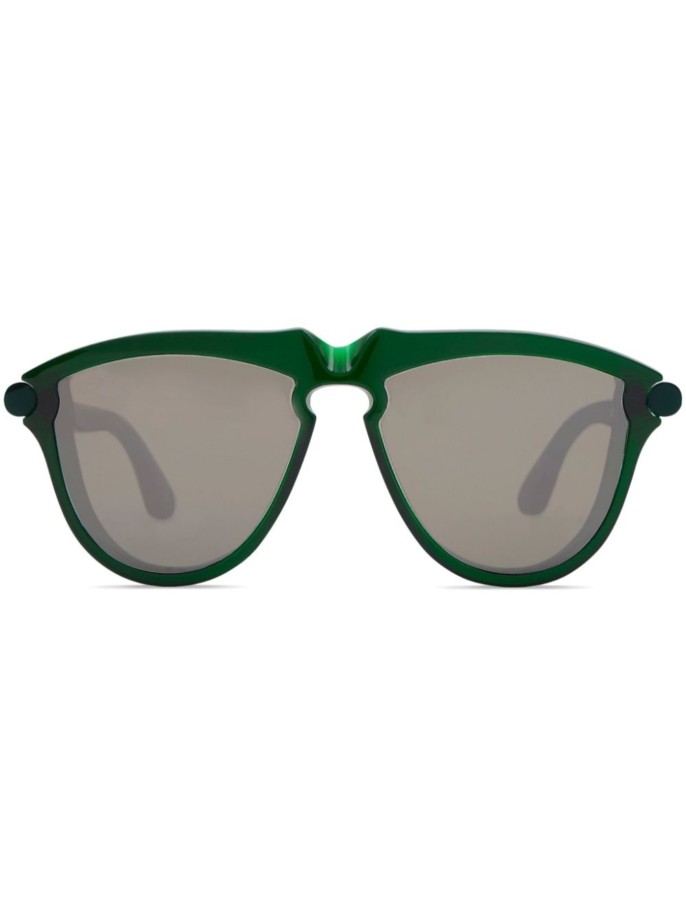 Tubular pilot-frame sunglasses - 1