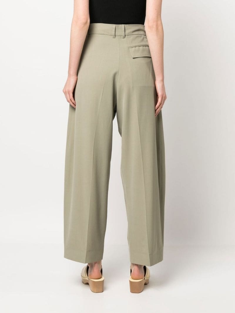 high-waisted tailored trousers - 4