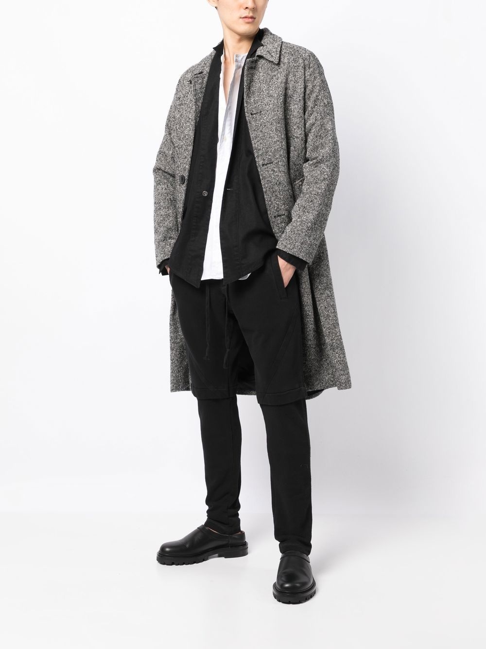 drawstring cotton track pants - 2